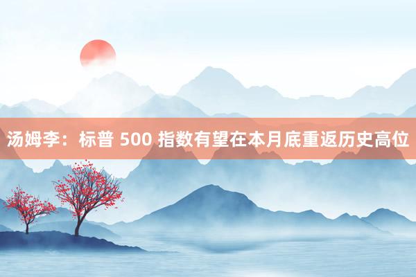 汤姆李：标普 500 指数有望在本月底重返历史高位