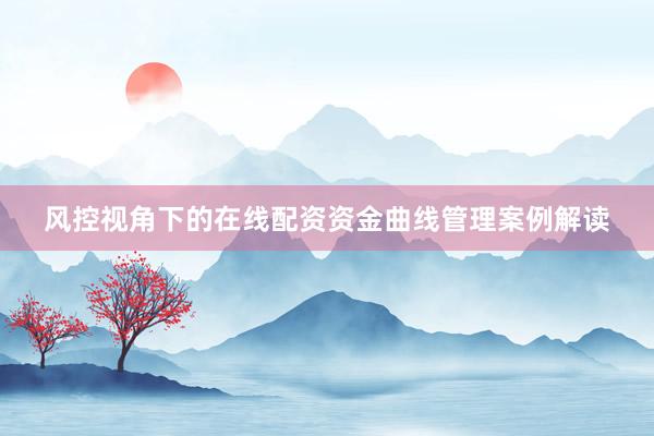 风控视角下的在线配资资金曲线管理案例解读