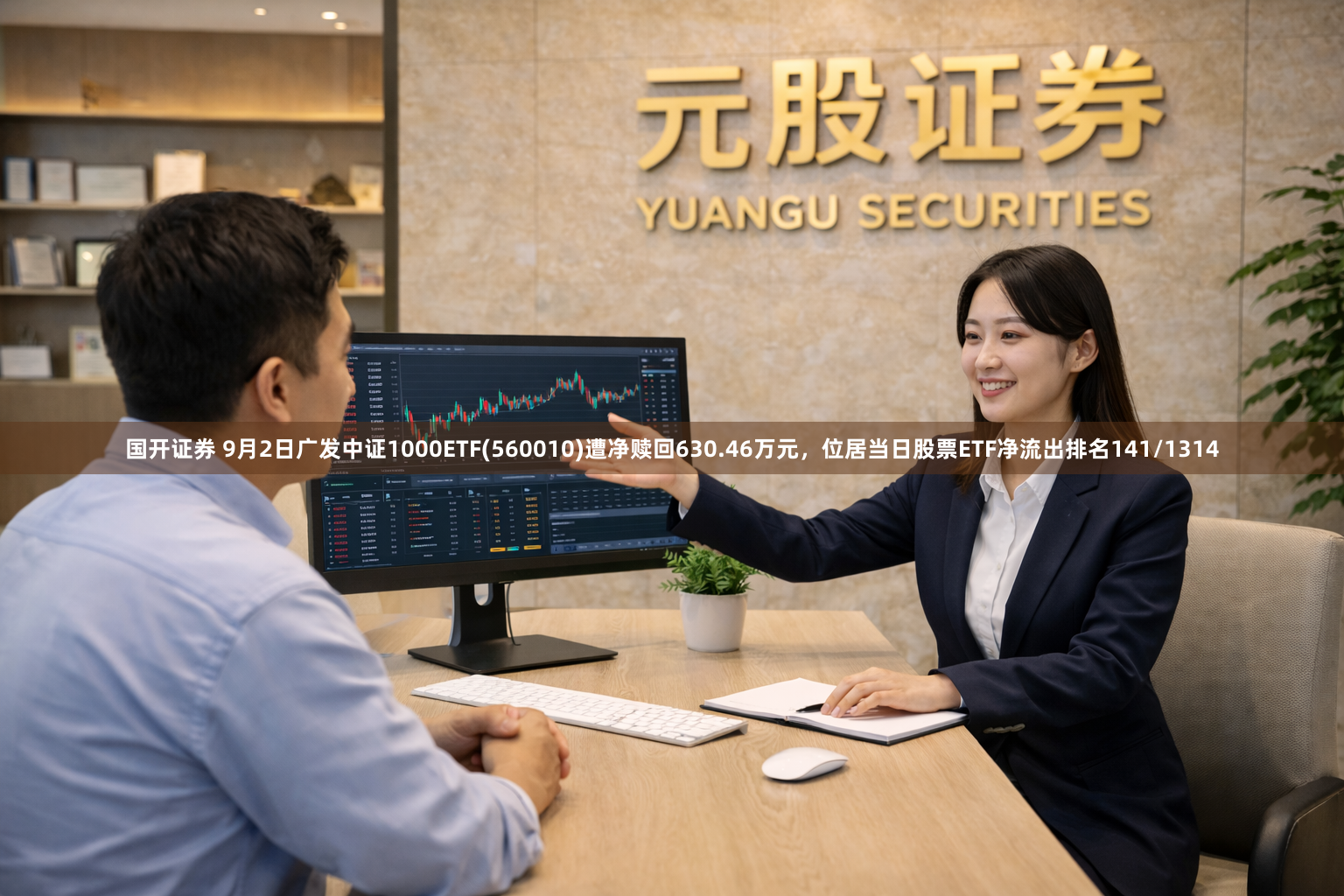 国开证券 9月2日广发中证1000ETF(560010)遭净赎回630.46万元，位居当日股票ETF净流出排名141/1314