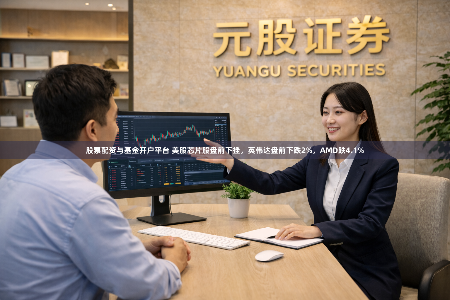 股票配资与基金开户平台 美股芯片股盘前下挫，英伟达盘前下跌2%，AMD跌4.1%